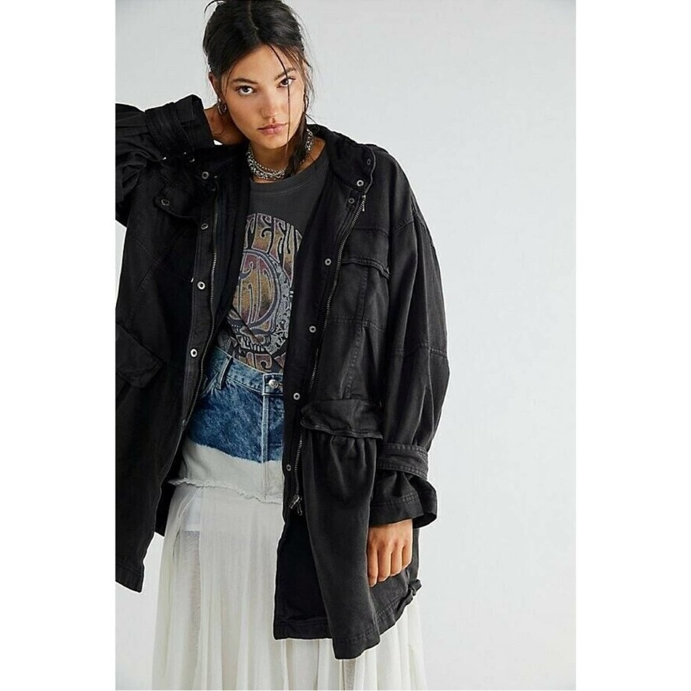 Free people nocturne parka hooded jacket Size S